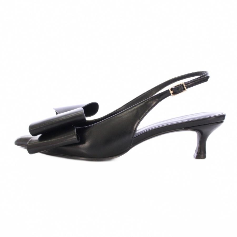 SNIDEL（スナイデル） ダブルリボンパンプス ストラップ ポインテッド