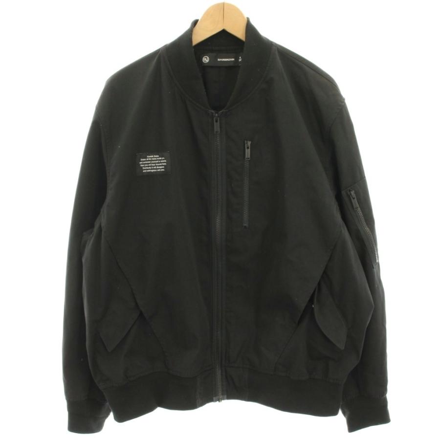 ジーユー GU × UNDERCOVER リブブルゾン ジャケット XL 黒 ブラック