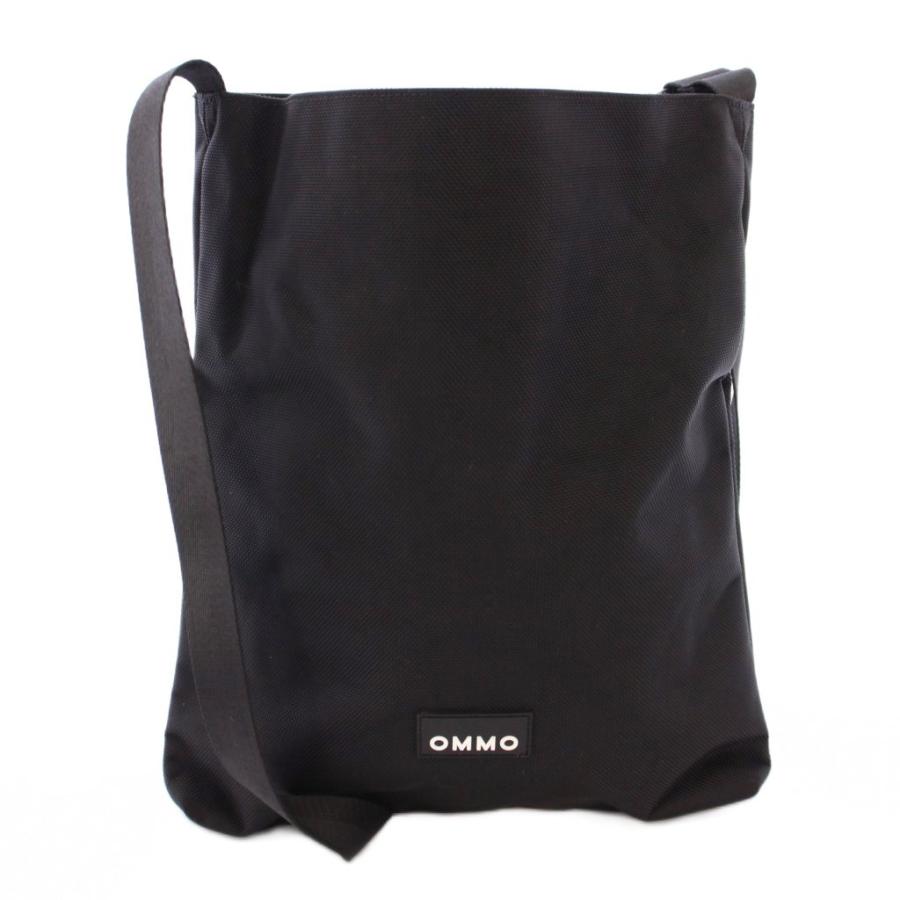 オーエムエムオー OMMO ショルダーバッグ ロゴ ワンポイント 黒