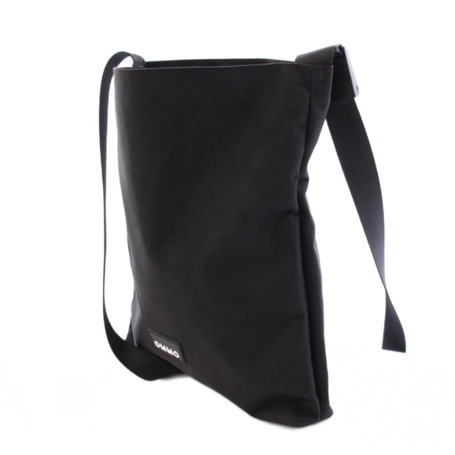 オーエムエムオー OMMO ショルダーバッグ ロゴ ワンポイント 黒