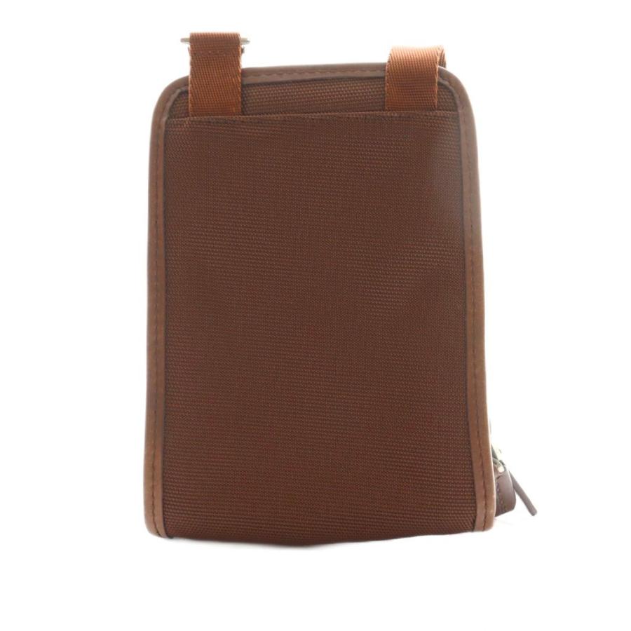 ピンクドロ PIQUADRO ショルダーバッグ レザー 茶 ブラウン /SS □OS