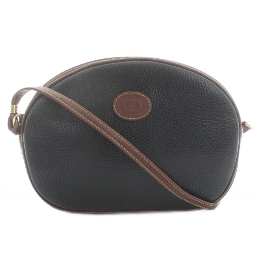 GUCCI（グッチ） ポシェット ショルダーバッグ レザー ロゴ 黒