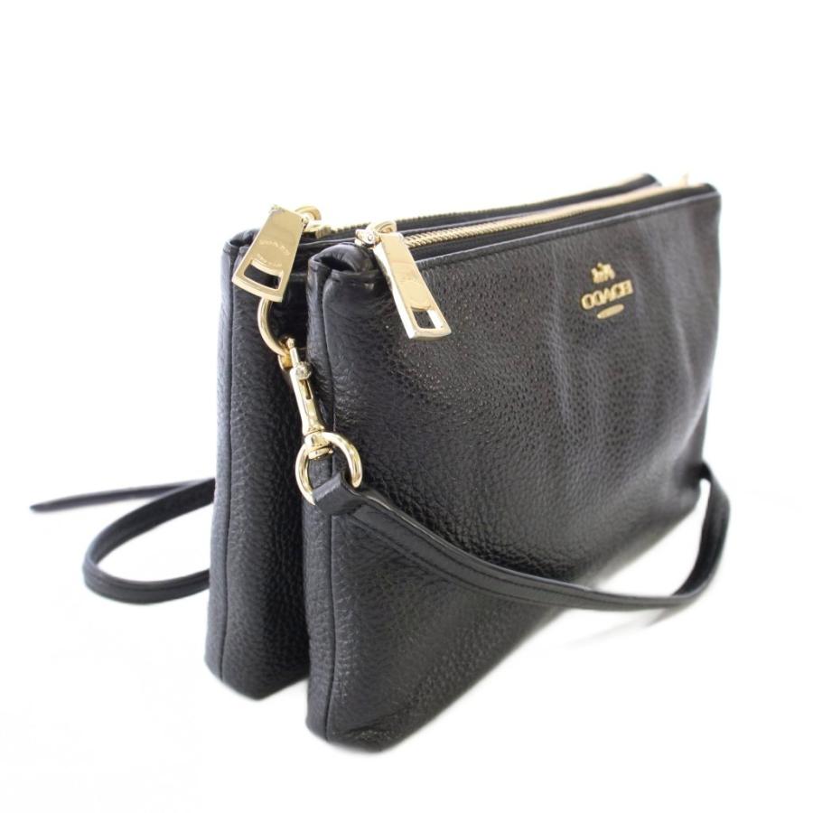 COACH（コーチ） ショルダーバッグ クラッチバッグ 2WAY レザー 黒