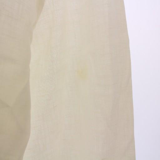 【中古】イザイア ISAIA カジュアルシャツ 長袖 レギュラーカラー 無地 麻 リネン 37 白 ホワイト /BB メンズ イザイア ISAIA カジュアルシャツ 長袖 レギュラーカラー 無地 麻