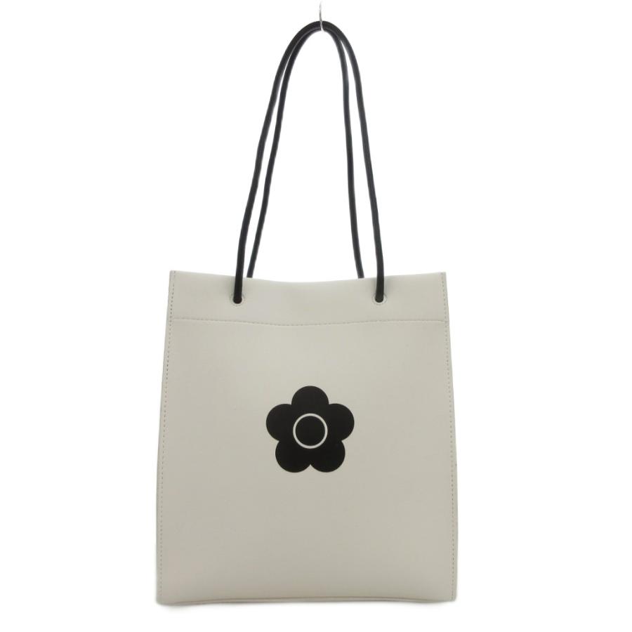 マリークワント MARY QUANT トートバッグ デイジーモチーフ ボーダー柄