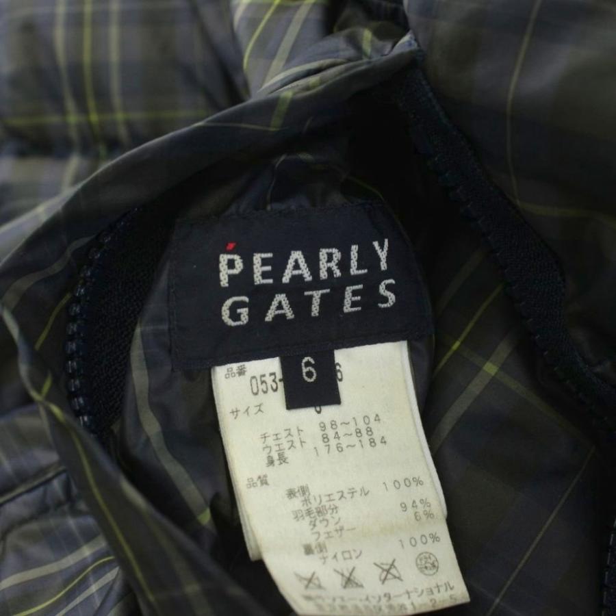 パーリーゲイツ PEARLY GATES リバーシブル ダウンジャケット チェック