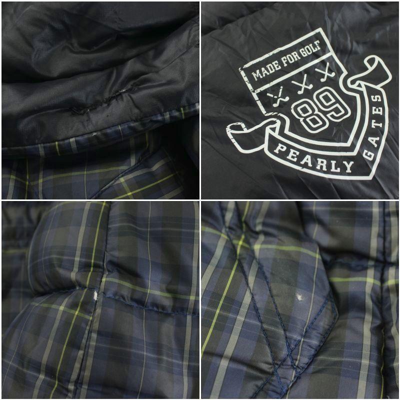 パーリーゲイツ PEARLY GATES リバーシブル ダウンジャケット チェック