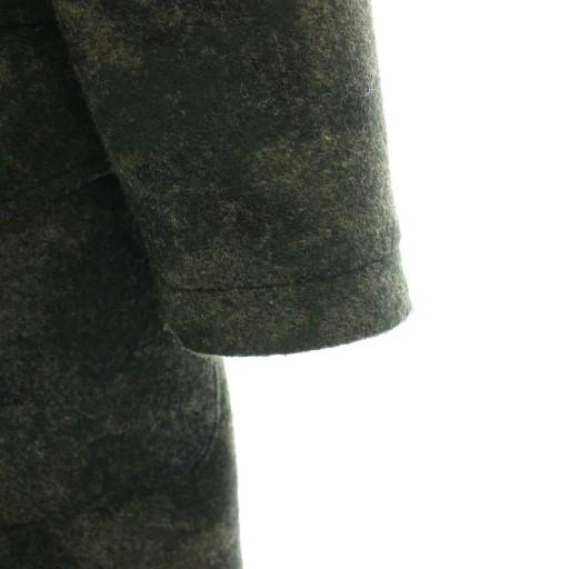 【中古】ハイドロゲン クオーレ ディ パンノ ウールコート アウター フード 迷彩柄 カモフラ柄 44 カーキ メンズ ハイドロゲン HYDROGEN クオーレ ディ パンノ cuore di panno ウール