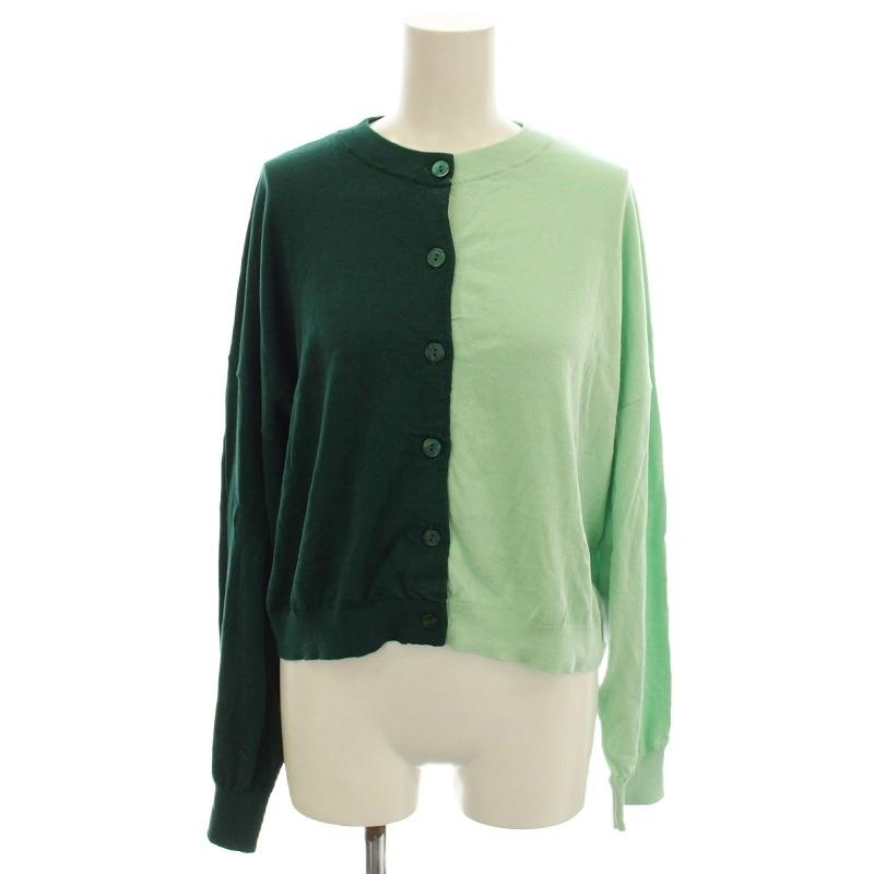 エンフォルド ENFOLD 25AW BICOLOR CARDIGAN バイカラー ニット  