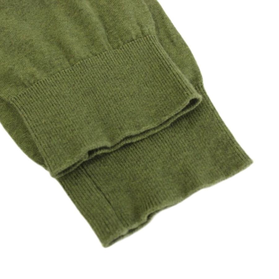 ジョンスメドレー ウール Vネック ニット カットソー 長袖 M 緑 グリーン ジョンスメドレー JOHN SMEDLEY ニット カットソー 薄手 Vネック 長袖