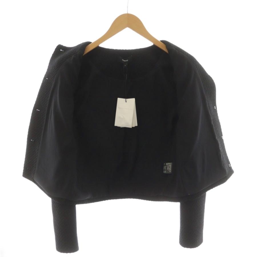 theory（セオリー） 未使用品 Theory HOLIDAY TWEED PKT CROP JKT ノー