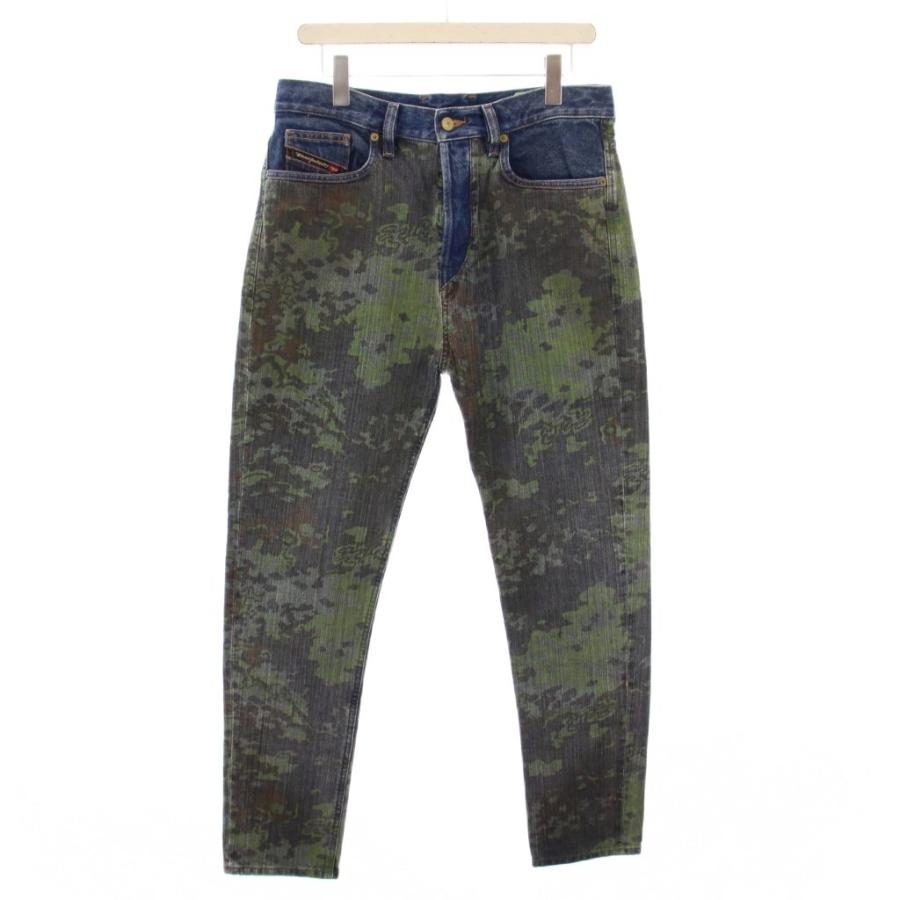 00s DIESEL ジーンズ デニムパンツ D-VIDER-SP DIESEL DIESEL（ディーゼル） ギミック y2k パンツ 波 和柄 ディーゼル カモ 迷彩 パンツ