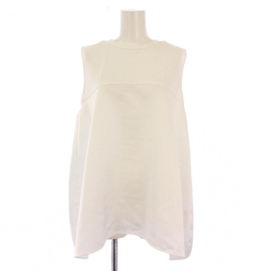 【中古】ヘイヴ Heve レディバグノースリーブトップス カットソー フレア クルーネック ワンカラー F 白 ホワイト ヘイヴ Heve レディバグノースリーブトップス カットソー フレア