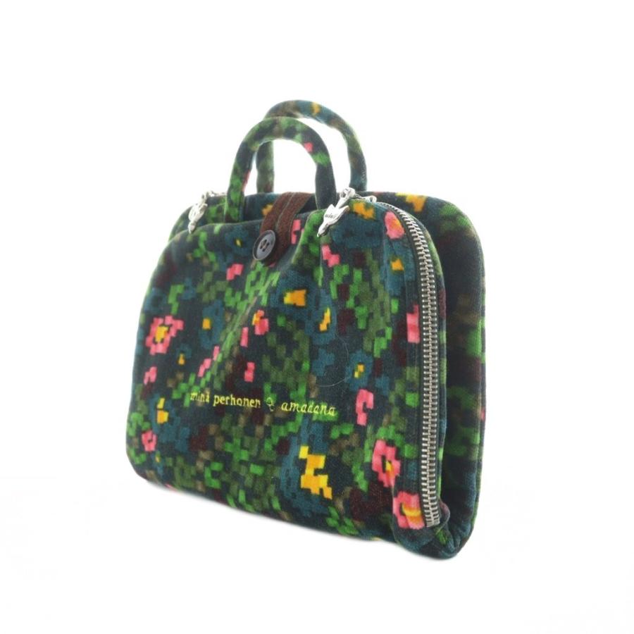 ミナペルホネン mina perhonen AMADANA コラボ ミニバッグ ハンド