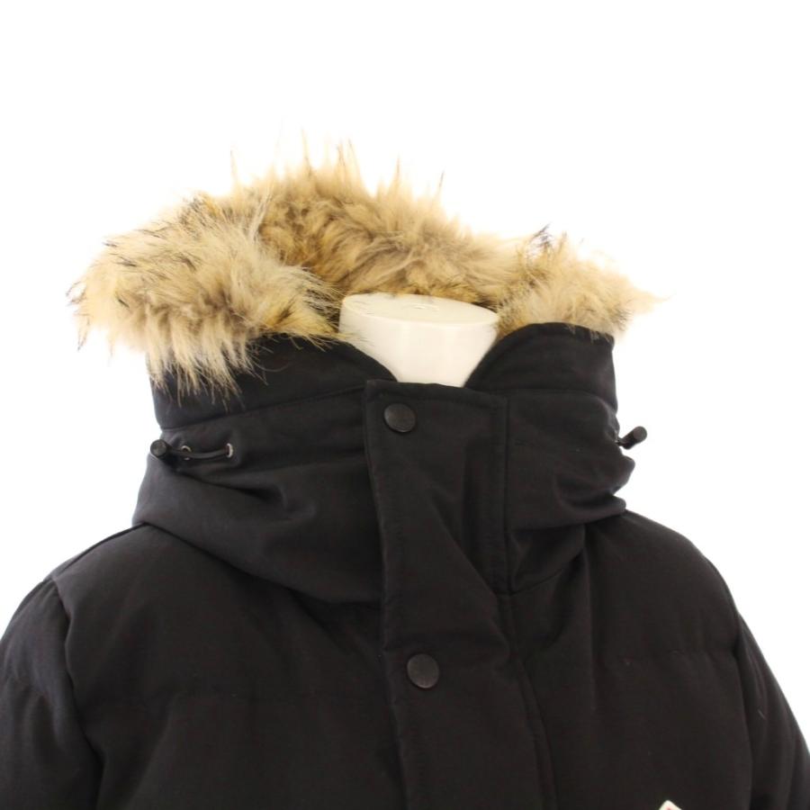 【極美品】DANTON ダントン フード ダウンコート ロング ファー ブラック ダントン DANTON ダウンコート アウター ロング フード フェイクファー