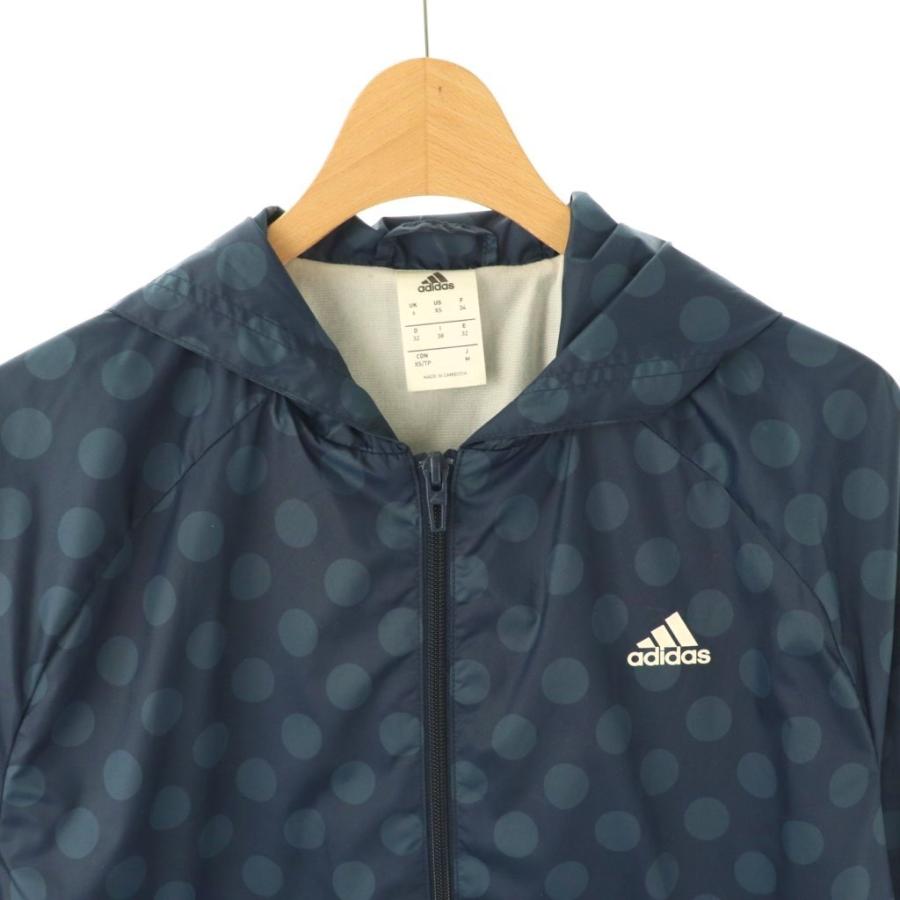 adidas（アディダス） ジップアップパーカー ドット柄 M ネイビー /DO