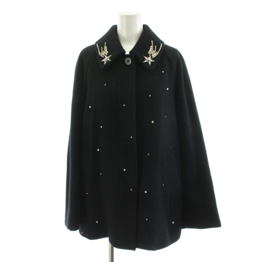 ミュベール muveil 24AW ステンカラーコート ミドル丈 ビジュー