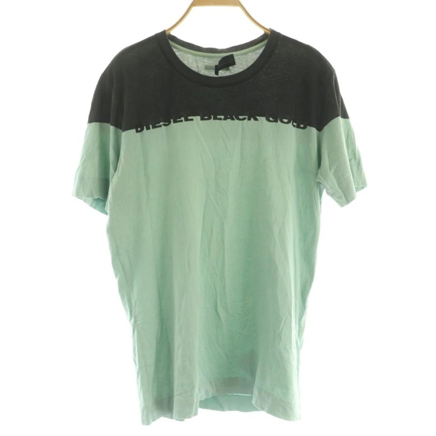 DIESEL BLACK GOLD ディーゼルブラックゴールド Tシャツ S 水色 バイ