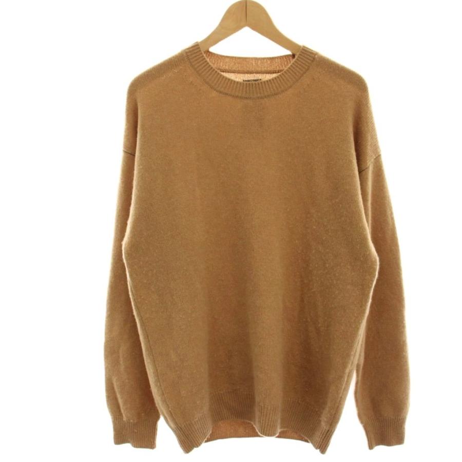 ゴールド TRADE MARK GOLD PURE CASHMERE CREWNECK KNIT ニット 