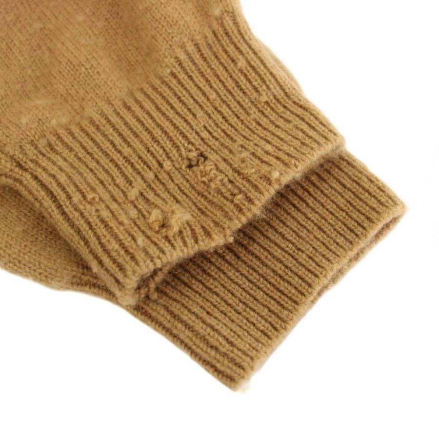 ゴールド TRADE MARK GOLD PURE CASHMERE CREWNECK KNIT ニット
