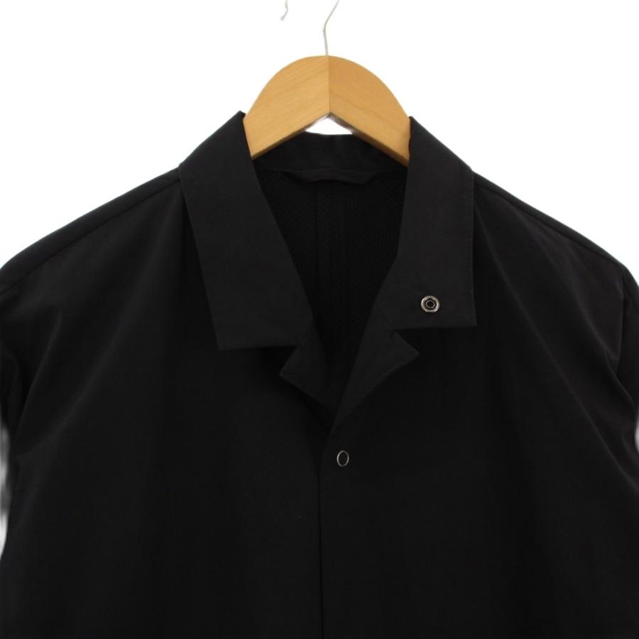 HOMME PLISSÉ イッセイミヤケ ドレス シャツ ブラック 2015AW オムプリッセイッセイミヤケ HOMME PLISSE ISSEY MIYAKE 25SS PACKABLE