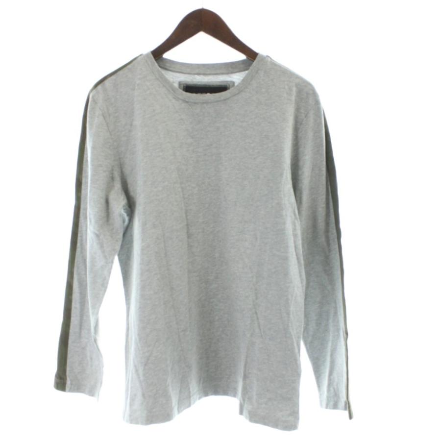 ハイドロゲン HYDROGEN Tシャツ 長袖 M グレー /AP メンズ : ブランド