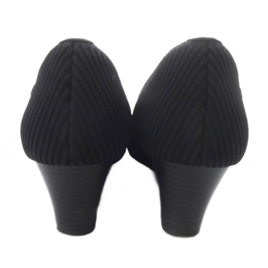 VIVAIA ビバイア ウェッジソール パンプス スクエアトゥ 36 黒 /SR