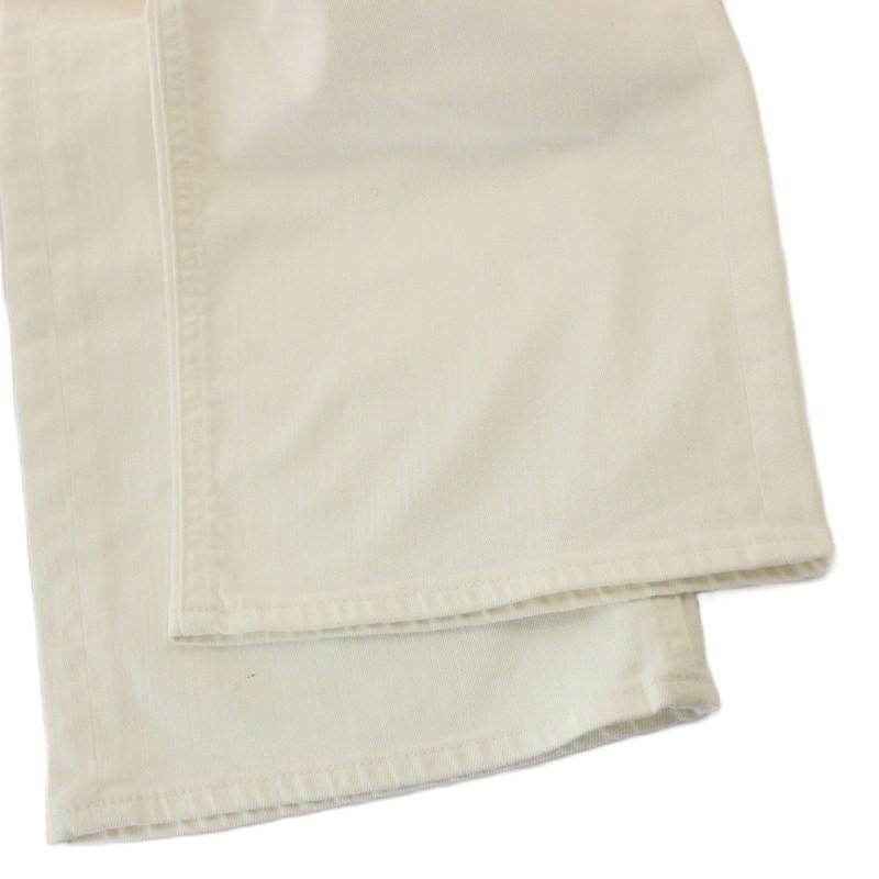 ヤヌーク YANUK デニムパンツ JOAN ジョーン ハイウエスト 24 白