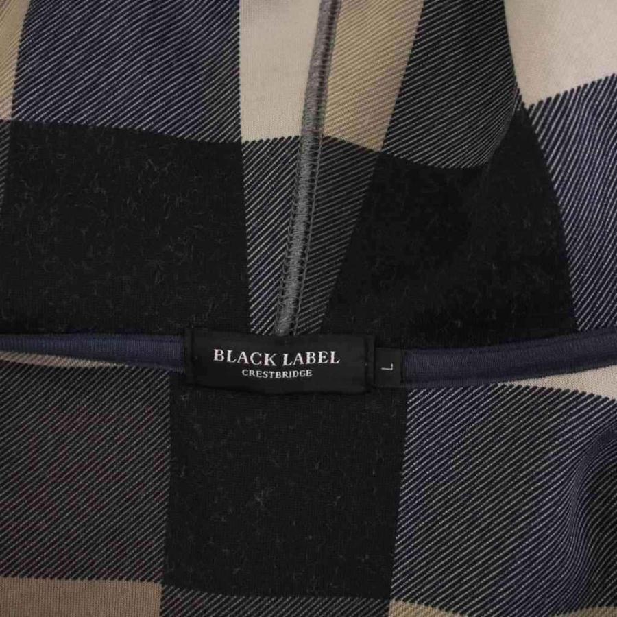 【美品】ブラックレーベルクレストブリッジ　チェック　ジップアップパーカー　L BLACK LABEL CRESTBRIDGE（ブラックレーベル クレストブリッジ
