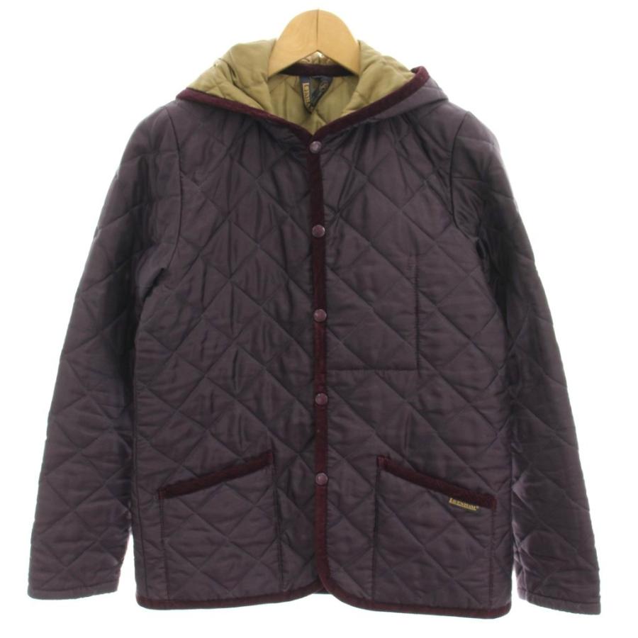 ラベンハム LAVENHAM キルティングコート ナイロン フード ミドル 38 