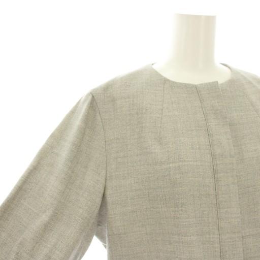 ソージュ SOEJU ストレッチファインノーカラージャケット アウター M