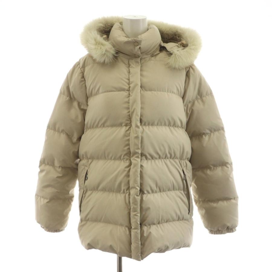 MONCLER ダウンジャケット ファー付き　茶タグ MONCLER（モンクレール） 茶タグ ダウンジャケット フード付き ファー