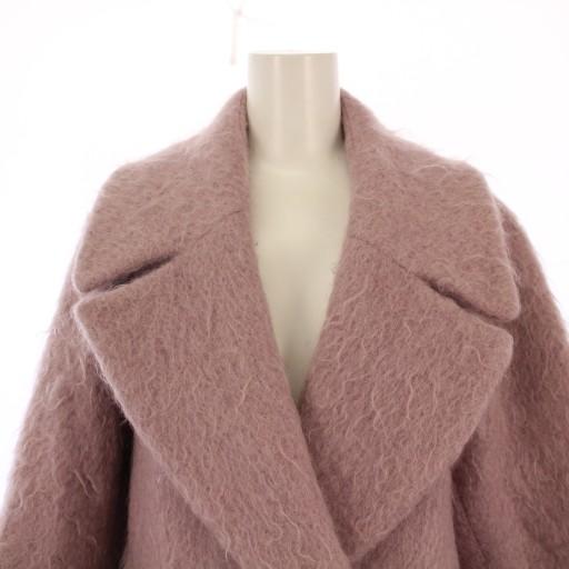 【美品】GRACE CONTINENTAL シャギーコート ピンク グレースコンチネンタル GRACE CONTINENTAL モヘヤシャギーコート