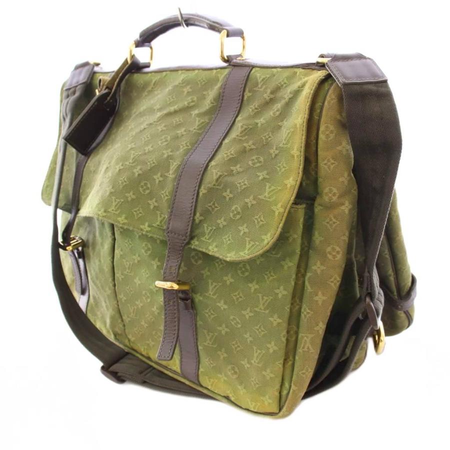 【中古】ルイヴィトン モノグラムミニ ドゥニーズ キャンバス 2WAY ハンドバッグ ショルダーバッグ ロゴ カーキ 緑 LOUIS VUITTON（ルイ・ヴィトン） モノグラムミニ ドゥニーズ