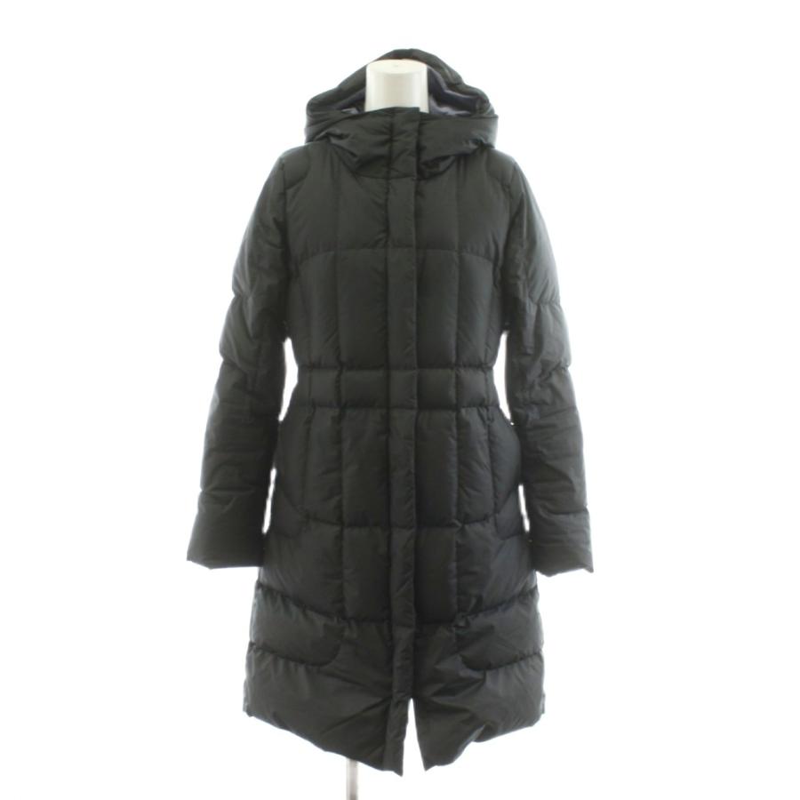 patagonia フード 黒　パタゴニア　キッズ　女性コート　ダウン パタゴニア Patagonia GIRLS ダウンコート ロング丈 フード アウター L