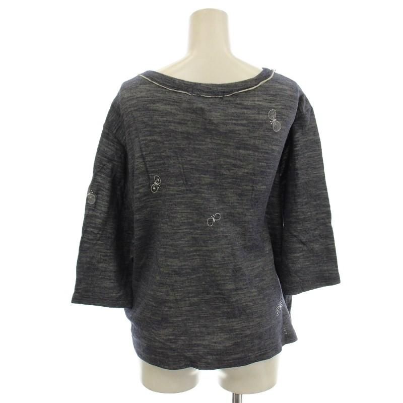 新品　38 ミナペルホネン　choucho カットソー　半袖 ミナペルホネン mina perhonen choucho カットソー 半袖 Tシャツ 刺繍