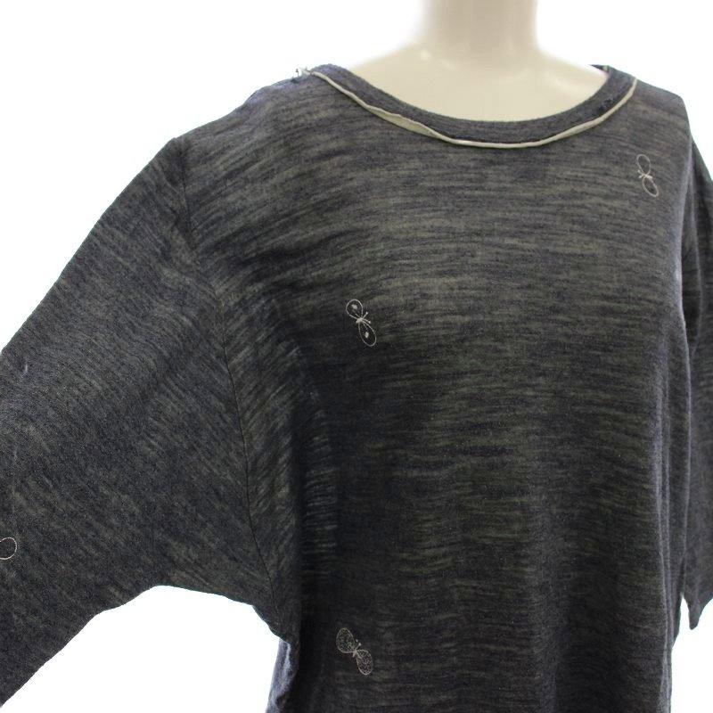 ミナペルホネン mina perhonen choucho カットソー 半袖 Tシャツ 刺繍