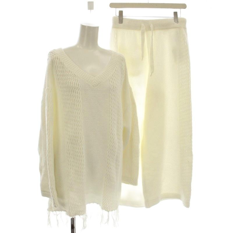 未使用品 ジェラートピケ ルームウェア セットアップ パジャマ Vネック