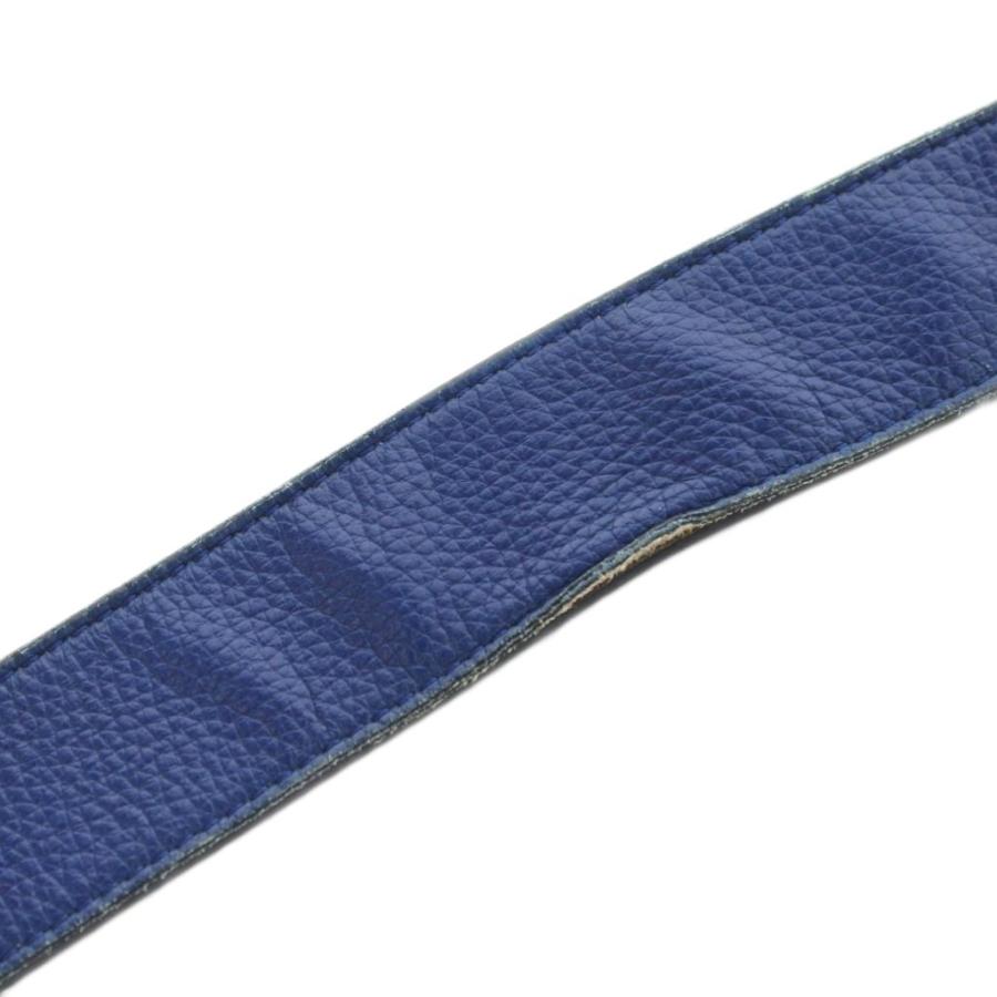ディオールオム Dior HOMME ベルト ハトメ レザー 85 紺 ネイビー 23