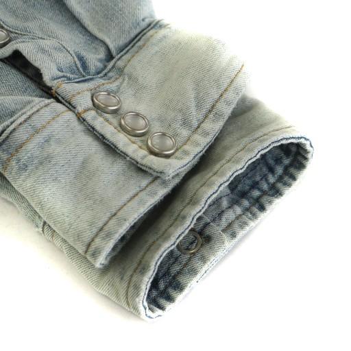 RRLダブルアールエル　デニムシャツ 長袖　Lサイズ ダブルアールエル RRL デニムシャツ 長袖 L 水色 ライトブルー /AN64