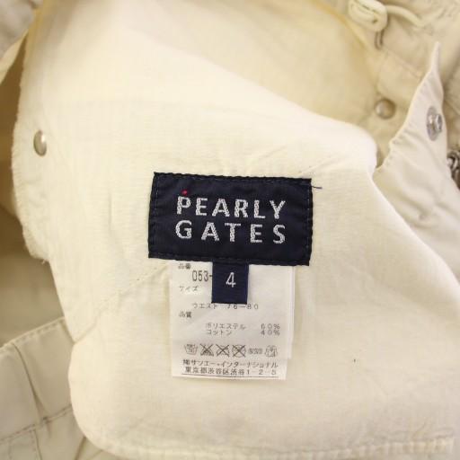 PEARLY GATES ロゴプリントパンツサイズ4です。 PEARLY GATES ロゴパンツ ブラックサイズ4です。 - メルカリ
