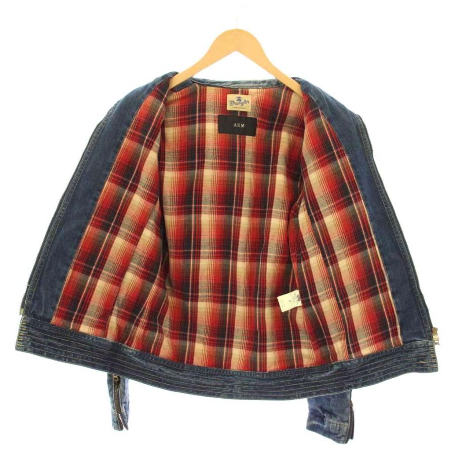 AKM × Wrangler デニムボアジャケット ダブルジップ コットン L ラングラー WRANGLER AKM デニムジャケット アウター ジップアップ