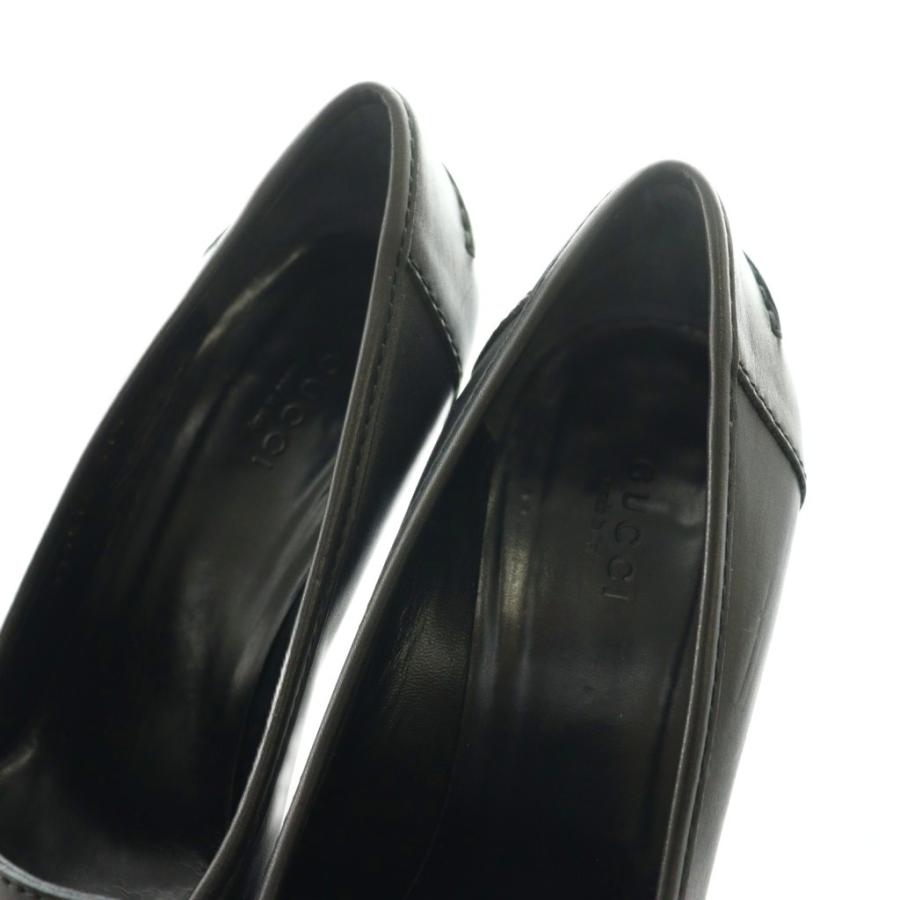 GUCCI（グッチ） バンブー タッセル パンプス 37.5 黒 ブラック /SS