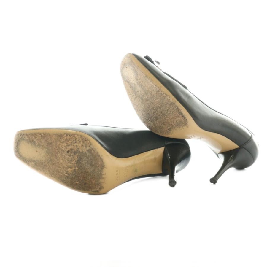 GUCCI（グッチ） バンブー タッセル パンプス 37.5 黒 ブラック /SS