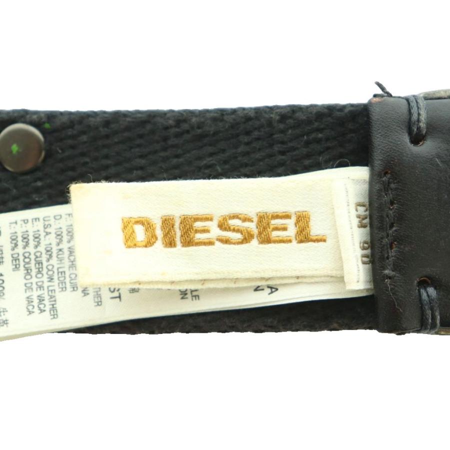 DIESEL（ディーゼル） ベルト スタッズ 黒 ブラック /MI メンズ