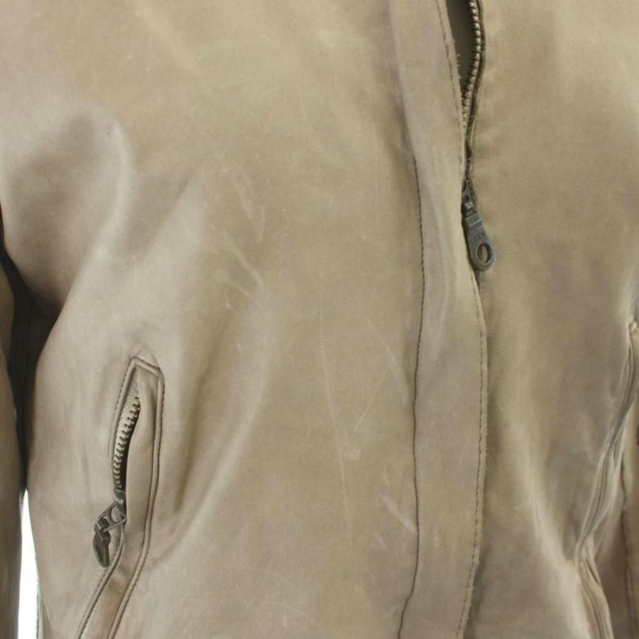 シシ sisii レザージャケット XY ベージュ /AP レディース : ブランド