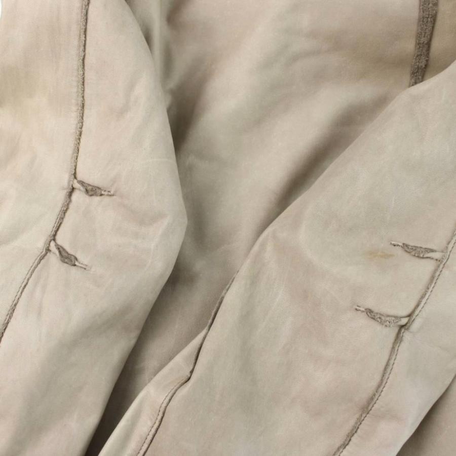 シシ sisii レザージャケット XY ベージュ /AP レディース : ブランド