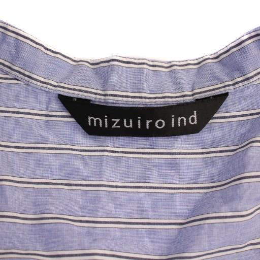 ミズイロインド mizuiro ind シャツ ワンピース 半袖 ロング バンド