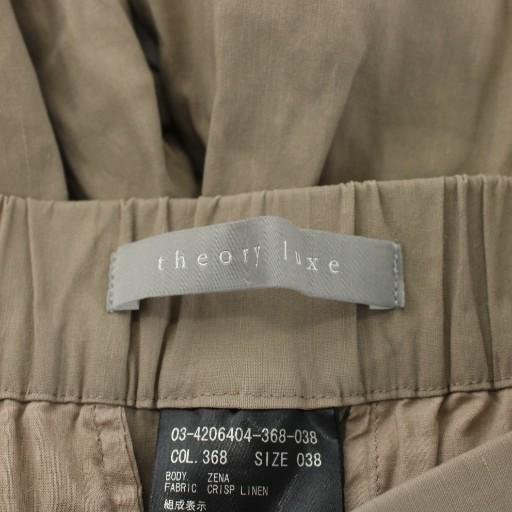 美品✨セオリーリュクス 定価4.8万 リネン ブルゾン 洗える 24SS M セオリーリュクス Theory luxe ブルゾン CRISP LINEN KATIA （ブラック