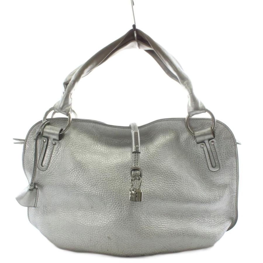 CELINE（セリーヌ） ビタースウィート ハンドバッグ レザー シルバー色 
